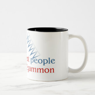 Backgammonälskare två tonar muggen Två-Tonad mugg