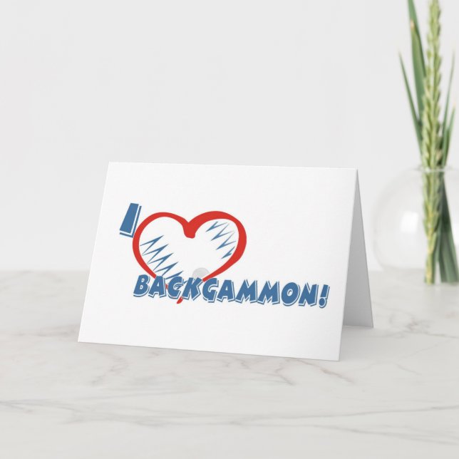 Backgammonhälsningkort Kort (Framsida)