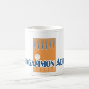 Backgammonknarkare mugg för vit