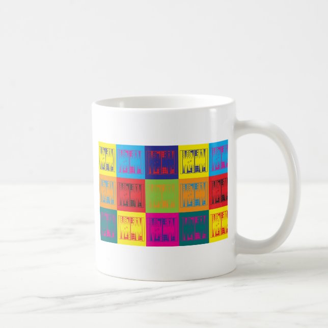 Backgammonpopkonst Kaffemugg (Höger)