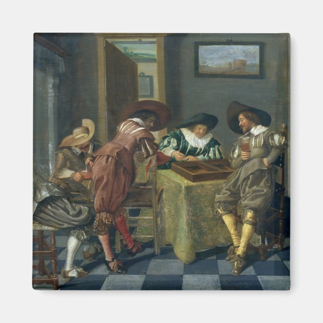 Backgammons spel magnet (Framsidan)