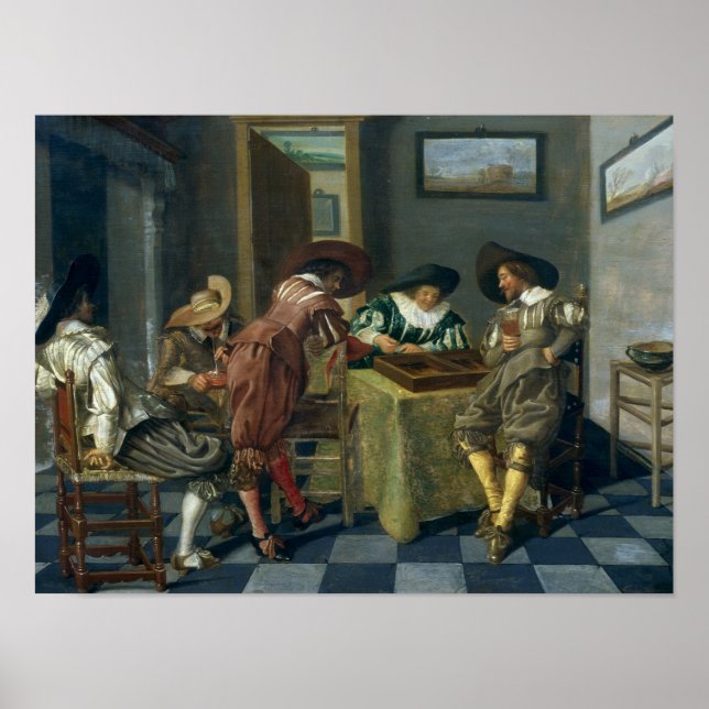 Backgammons spel poster (Framsidan)