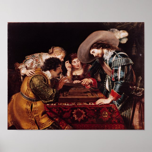 Backgammons spel poster (Framsidan)