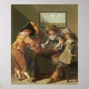 Backgammonspelare, 17th århundrade poster