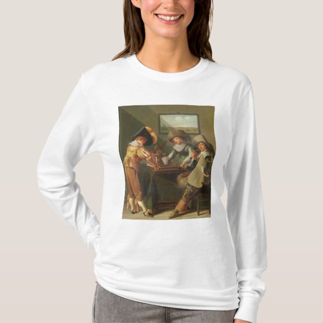 Backgammonspelare, 17th århundrade t-shirt (Framsida)