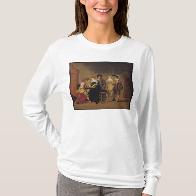 Backgammonspelare T-shirt (Framsida)
