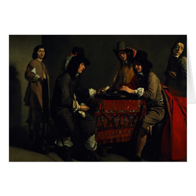 Backgammonspelarna Hälsningskort (Framsidan Horizontal)