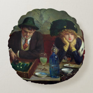 Backgammonspelarna Rund Kudde