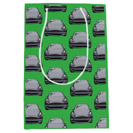 Backgrou med ljusa Grått Electric Fordon SUV Grönt