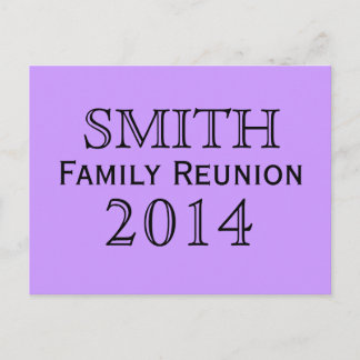 Background Family Reunion Lavender Inbjudan Vykort