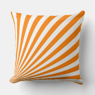 Background för Retro Orange Sol raderar Kudde