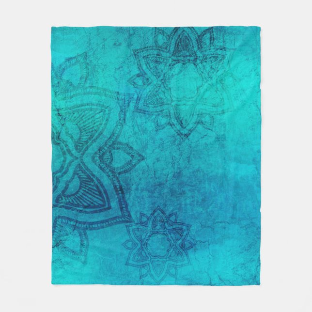Background mandala grunge texture fleecefilt (Framsidan)