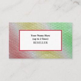 Background Reseller Bright Parol Bubble Wrap Backg Visitkort