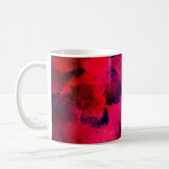Background texture template red kaffemugg (Vänster)