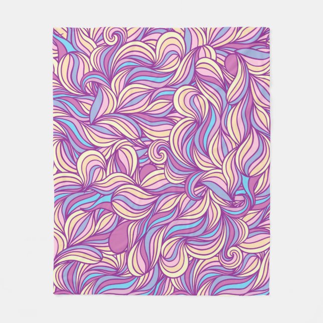 Background with abstract doodle waves  fleecefilt (Framsidan)