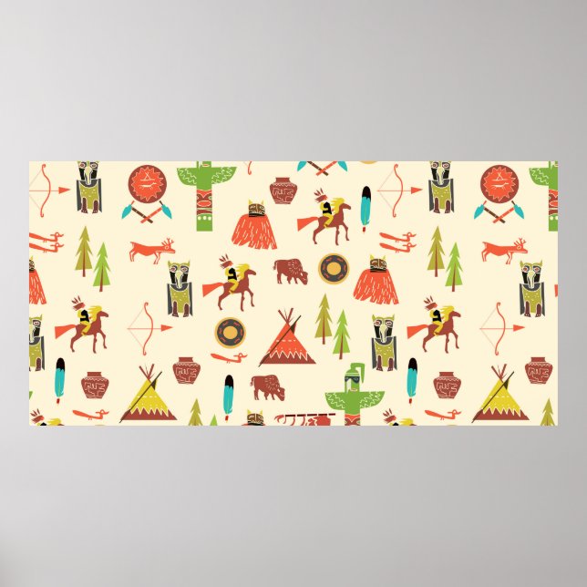 background with American Indians Poster (Framsidan)