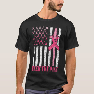 Backhe Rosa Bröstcancermedvetande s Kvinnor Män vä T Shirt