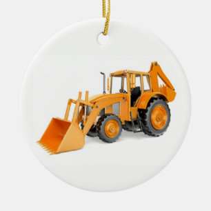 Backhoe Julgransprydnad Keramik