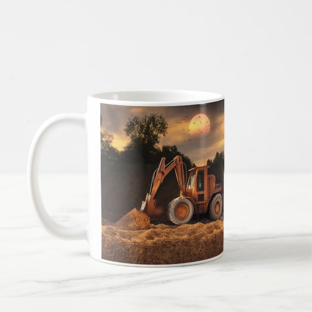 Backhoe Kaffemugg (Vänster)