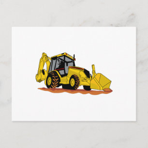 Backhoe Loader Vykort