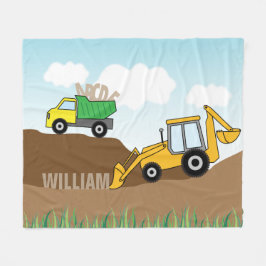Backhoe- och lastbilpersonlig fleecefilt