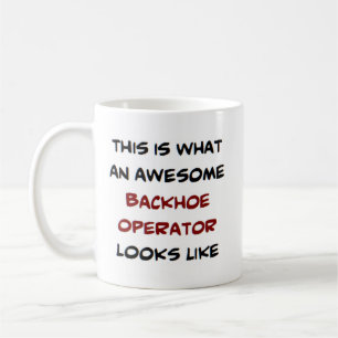 backhoe operator, fantastisk kaffemugg