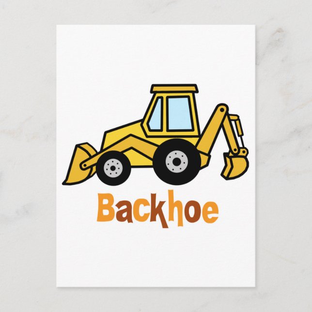 Backhoe Vykort (Framsida)