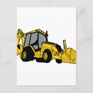 Backhoe Vykort