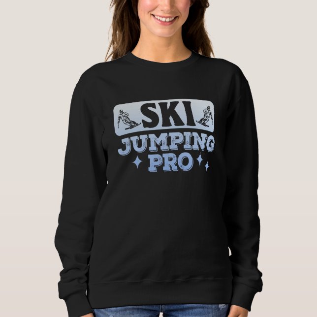 Backhoppning Pro Backhoppare Backhopp Snöhög Vinte T Shirt (Framsida)