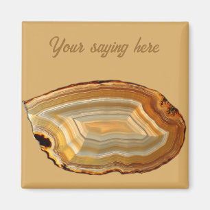 Backlit Banded Agate Segce Photo Magnet