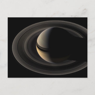 Backlit_Saturn_from_Cassini_Orbiter_2007_May_9 Vykort
