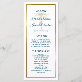 Bäckonsbröllop vid Tropical Blue Guld Handflatan T Program