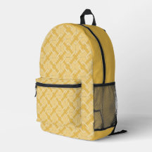 Backpack (ao) - Interwoven Diamonds i Gult