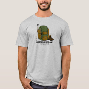 Backpack för nationalparken Northumberland T Shirt