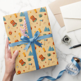 Backpack Tält Bushcraft Camping Mönster 4 Presentpapper