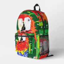 Backpack  :  Traveling Parrot 