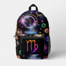 Backpack Våg Horoscope, svart