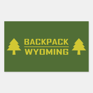 Backpack Wyoming Rektangulärt Klistermärke