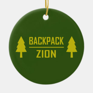 Backpack Zion Julgransprydnad Keramik
