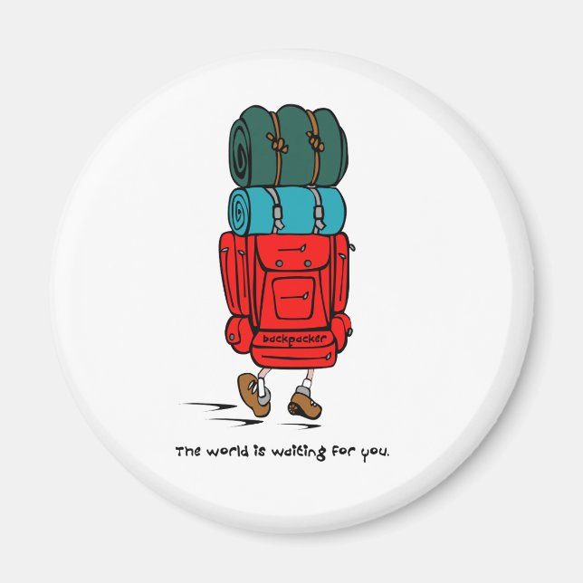 Backpacker Magnet (Framsidan)