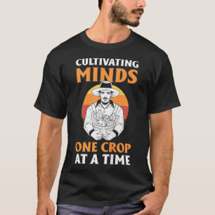 Backprint AG Teacher Teaching Agriculture Regener T Shirt