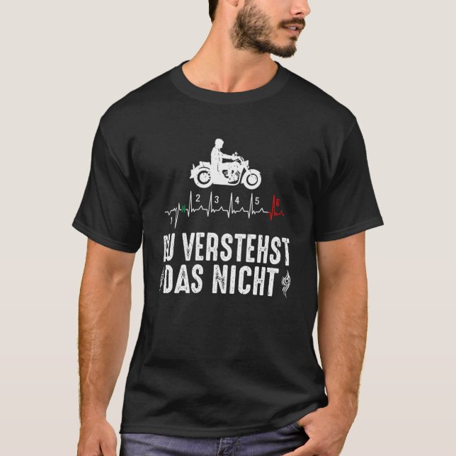 Backprint Du förstår att det inte är motorcykel me T Shirt (Framsida)