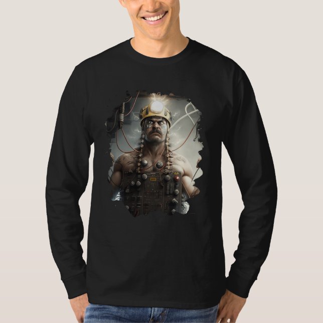 Backprint  electrician and electronics engineer  1 t shirt (Framsida)