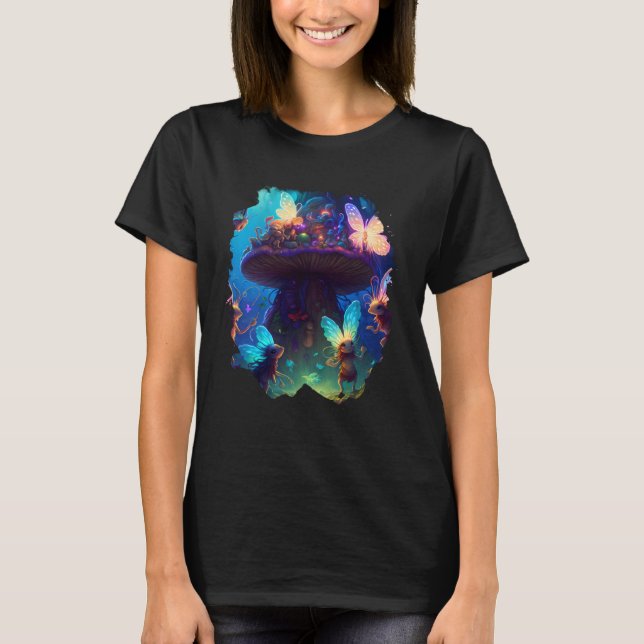 Backprint Enchanted by fairies of enchanted fairy  T Shirt (Framsida)