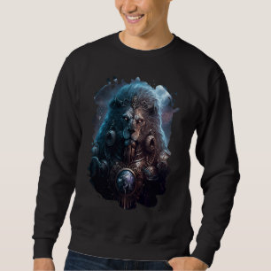 Backprint Epic Leo zodiac-tecken på styrka 2 Lång Ärmad Tröja