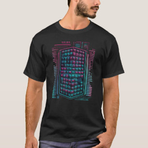 Backprint Futurism Vaporwave Music DJ Tabs Synthwa T Shirt