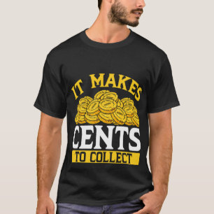 Backprint gör att celler samlas in i Mynt T Shirt