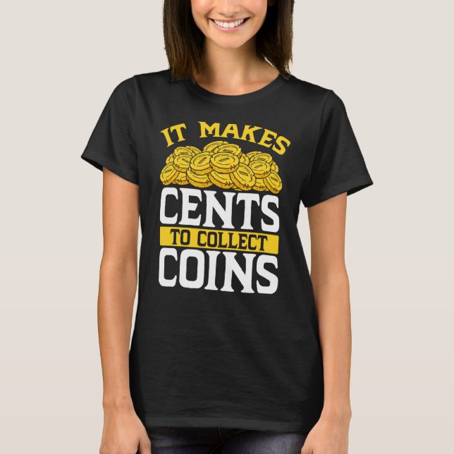 Backprint gör att celler samlas in i Mynt T Shirt (Framsida)