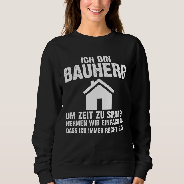 Backprint I am a builder to save time  saying T Shirt (Framsida)