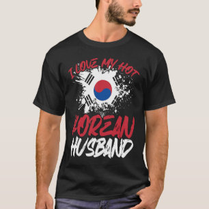Backprint I Kärlek Min Hett Koreanska Make T Shirt